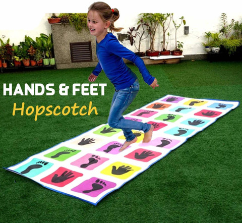 Arrom Hopscotch Jumbo Premium Play Mat, Game for Kids, Adults,  Indoor-Outdoor Fun Game Party Fun Board Game