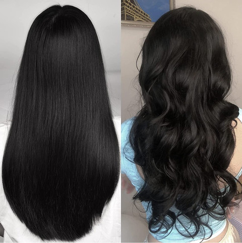 Wynk Mavens Extension Wavy Black Hair Extension