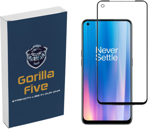 GORILLA FIVE Edge To Edge Tempered Glass for OnePlus Nord CE 5G, OnePlus  Nord CE