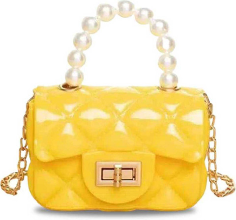 SuperK Yellow Sling Bag Mini Purse Sling Bag For Girls Jelly Purse  Crossbody Shoulder Bag