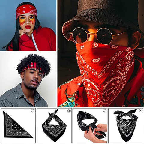 Bismaadh Bandana Head Scarf, Headband Multifunctional Cotton