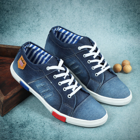 KRAFTER casual Partywear Sneakers Denim Sneakers For Men