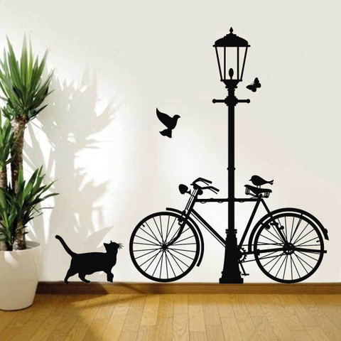 Newway Decaals Wallsticker Lamb with Bicycle Design - Main Image