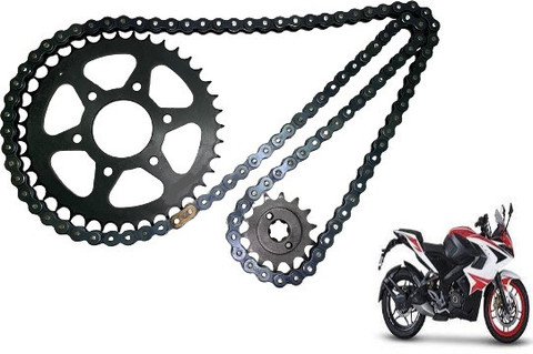 Digital Craft BAJAJ PULSAR RS 200 CHAIN SPROCKET KIT PACK OF