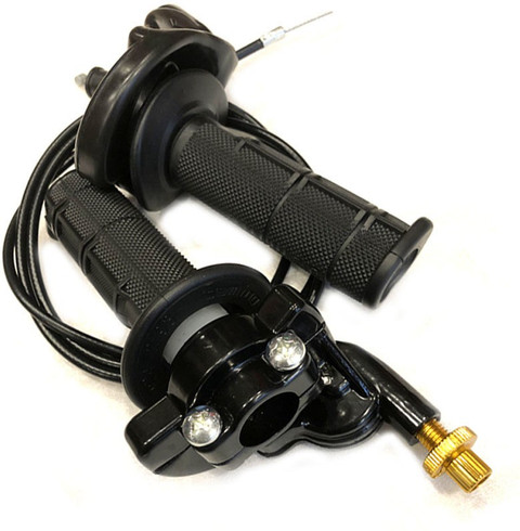 Vagary Motorcycle Twist Domino Quick Throttle Grip With Cable