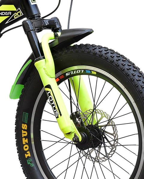 LOTUS-S Lander Kids Cycle Black-Green 20 T (inch) Fat Tyre Cycle