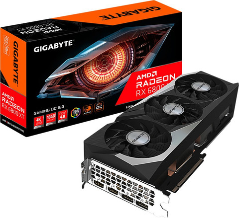 GIGABYTE GV-R68XTGAMING OC-16GD GDDR6 16 GB AMD Radeon Chipset 256