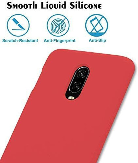 MOBILOVE Back Cover for OnePlus 6T Pure Liquid Soft Matte