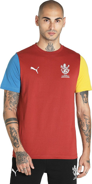 PUMA Graphic Print Men Round Neck Red T-Shirt