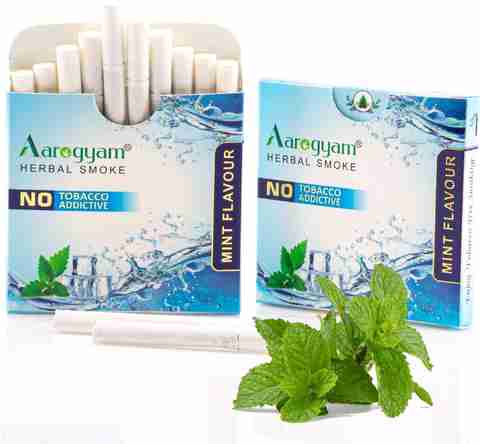 aarogyam herbal cigarettes Herbals Tobacco and Nicotine Free Flavored Cigarette for Relieve Stress and Mood Enhance Product - Blueberry, Black Currant, Buy Aarogyam Herbals Flavoured Cigarette