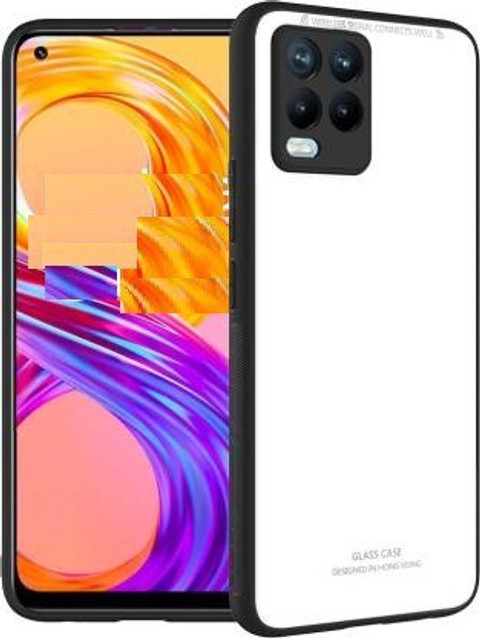 mobies Back Cover for Realme 5g Luxurious Toughened Glass Case
