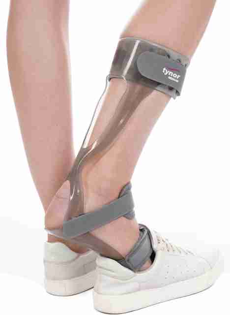 その他 Single Advabced Footbed tyo TYNOR Foot Drop Splint With Liner, Grey, Right, Medium, 1 Unit