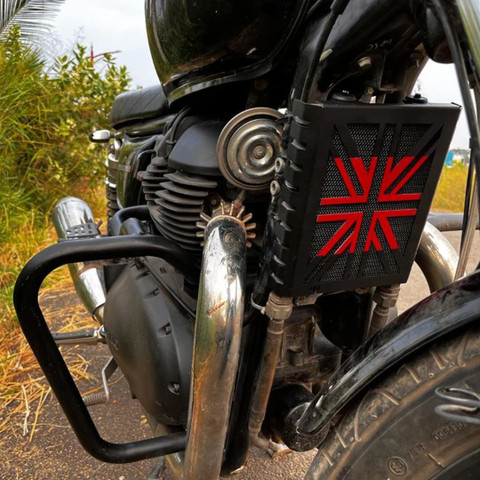 M Technics X-Series Radiator Grill For Interceptor 650/Continental GT650  Bike Radiator Guard