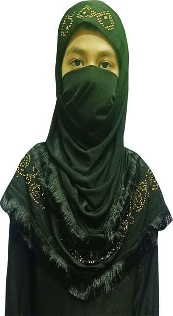 shophome Self Design Silk Baby Girls Scarf