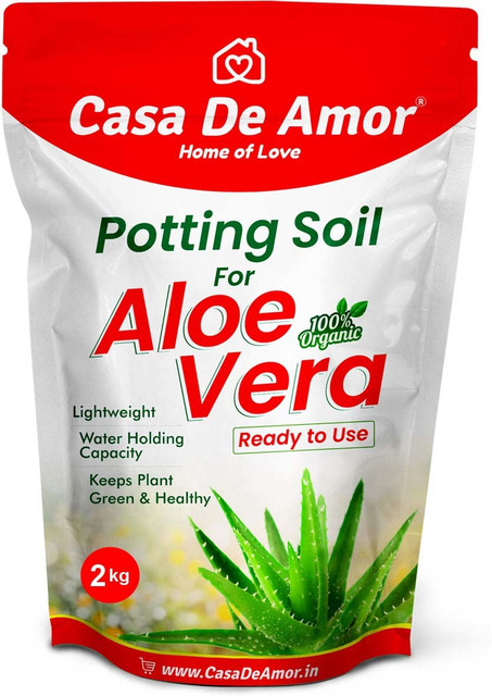 Casa De Amor (2 Kg) Organic Aloe Vera Potting Soil Mix for All Aloe Vera  Plants Potting Mixture, Soil Price in India - Buy Casa De Amor (2 Kg)  Organic Aloe Vera