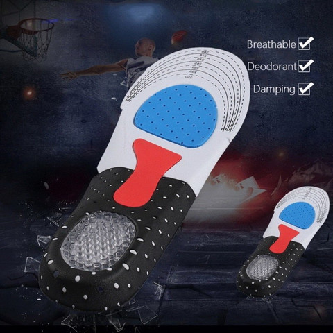 Comfortinglives Silicone Orthotic Shoe Insoles EVA Shock-Absorbing