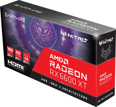 AMD Sapphire NITRO+ Radeon™ RX 6600 XT Graphic Card with 8 GB