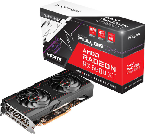 AMD Sapphire PULSE Radeon™ RX 6600 XT Graphic Card with 8 GB GDDR6