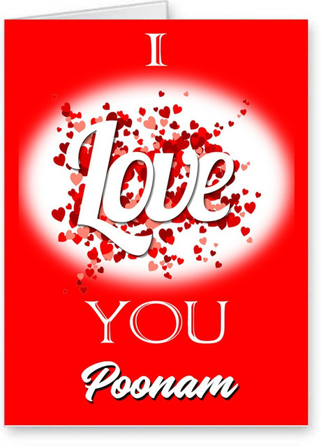 Midas Craft I Love You Poonam Romantic Card Quotes 26 Greeting