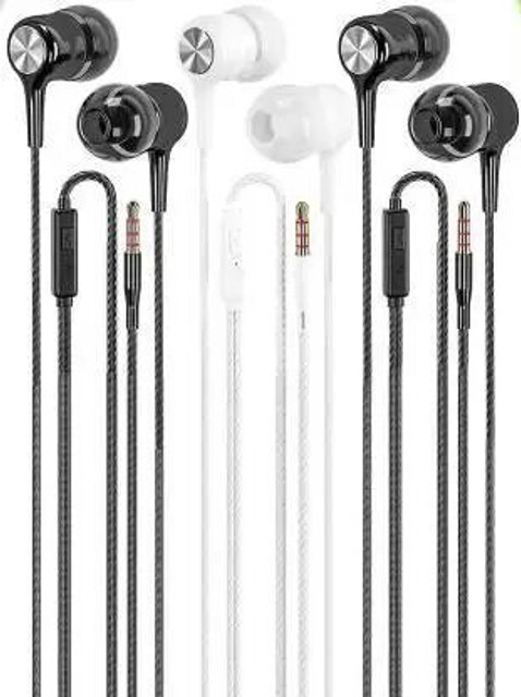 SANNO WORLD Combo Pack of Trending Headphones Earphones With Mic Wired  Headset Wired