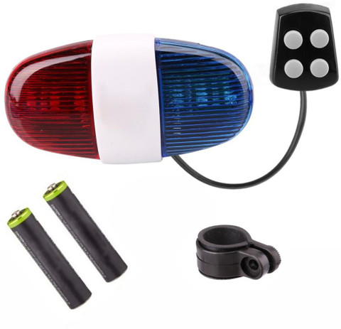 DSTECHBAR Cycle Police Light Mode Horn Police Red Blue LED Tail