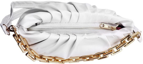 Friza White Sling Bag Women Sling Bag, Shoulder Bag Chain Handle