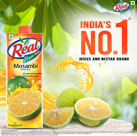 Real Fruit Juice Mosambi Price in India Buy Real Fruit Juice - Main Image