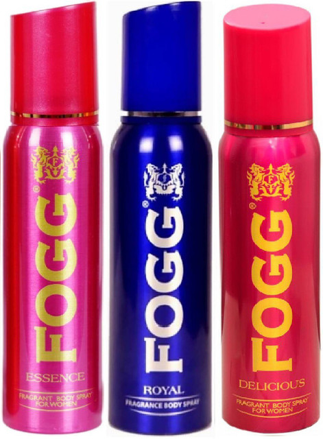 Fragrant Body Fogg Perfume Essence FOGG Regular Deo Combo Pack Of