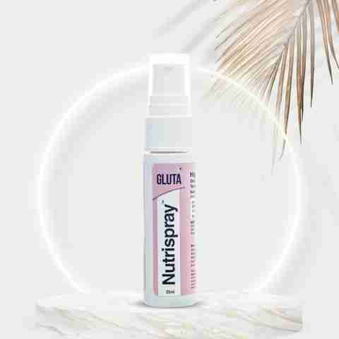 nutrispray glutathione spray 3 shades lighter claim Nutrispray Gluta/2 sprays twice per day/Product Size 25ml -100 sprays Price in India