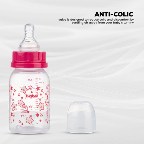 baybee Slim Essential Baby Feeding Bottle 125ml, Milk Feeding Bottle for  New Born 125 ml