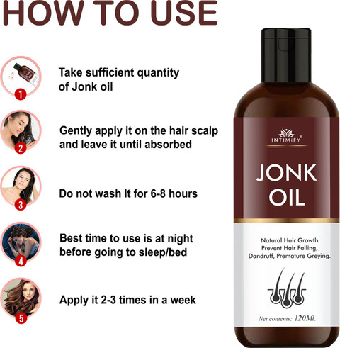 INTIMIFY Jonk Hair Growth Oil, Leech oil for Men & Women