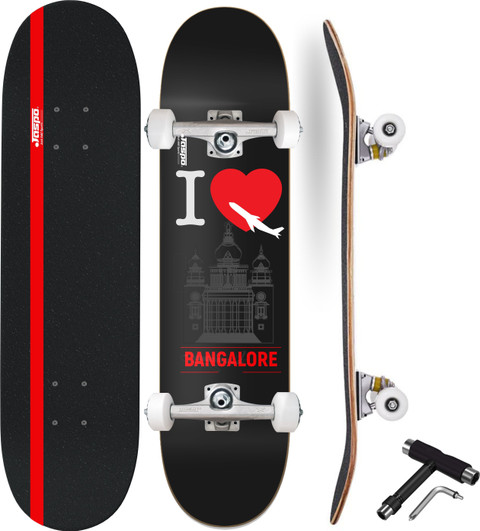 Jaspo City Craze (31”x 8” inches) Maple Deck Skateboard for Tricks