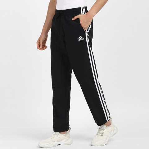 ADIDAS Striped Men Black Track Pants Buy ADIDAS Striped Men
