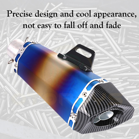 Otoroys Hexa Cut,Silver Stainless Steel Exhaust Silencer 36-51 mm