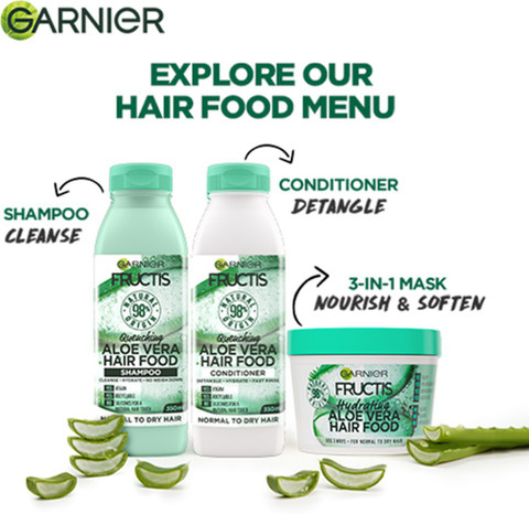 GARNIER Fructis Hair Food - Quenching Aloe Vera Conditioner For Normal to  Dry Hair - Price in India, Buy GARNIER Fructis Hair Food - Quenching Aloe  Vera Conditioner For Normal to Dry