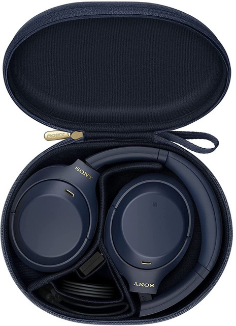 SONY WH-1000XM4 ネイビー Sony WH1000XM4/L Wireless On-Ear Headphones with Noise Cancelling