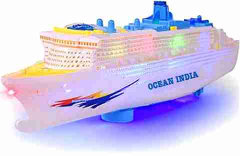 QBIC Cruise Ship Model Automatic Ocean Liner with Musical Flashing