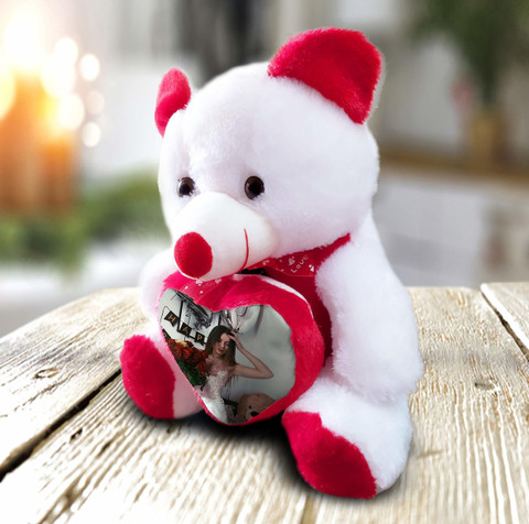 Softlife Photo Led I Love You Musical Teddy With Your Photo Ideal