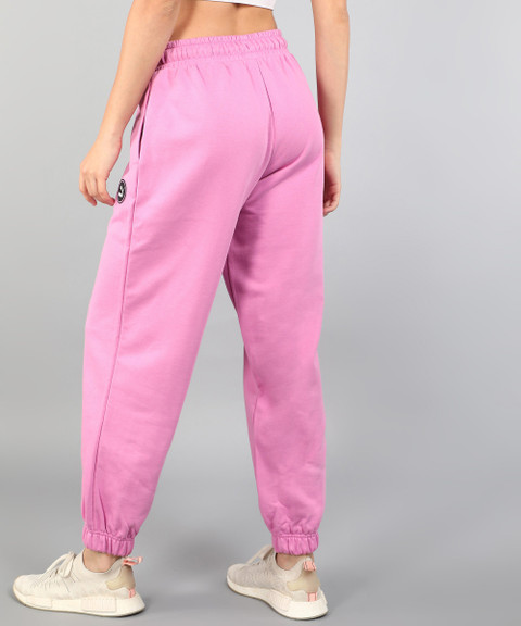 PUMA SWxP Sweatpants Solid Women Pink Track Pants
