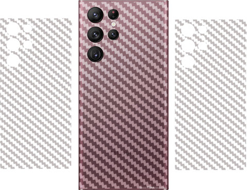 DVANK SAMSUNG GALAXY S22 ULTRA || 3D CARBON FIBER ULTRA-THIN BACK  LAMINATION || Mobile Skin