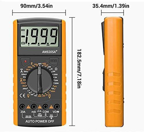 yu＊M YUV Digital Multimeters LCD Digital Digital Ampere AC DC Voltage