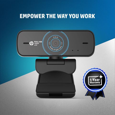HP w300 2 HD Webcam with Built-In Microphone USB Connectivity - HP ...