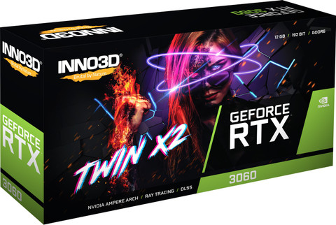 Inno3D GEFORCE RTX 3060 TWIN X2 GDDR6 12 GB NVIDIA Chipset 192 bit