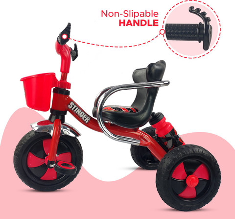 Dash Kids Tricycle with Comfortable Seat, Sipper, Handle Bar and