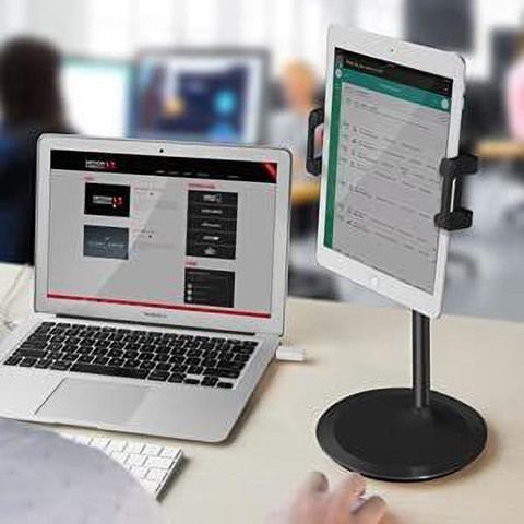 Viraan Dual Phone Holder Desktop Adjustable Smartphone Phone Stand