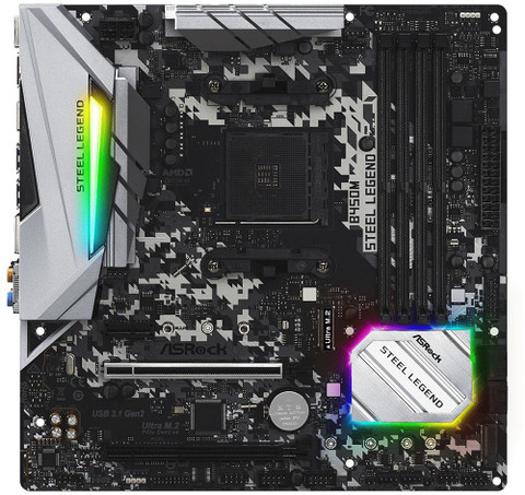 ASRock Steel Legend B450M CPUとメモリセット ASRock B450M Steel Legend AMD 400シリーズ Socket AM4対応 AMD B450