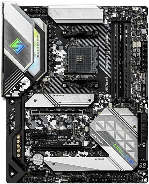 ASRock B550 Steel Legend AM4Socket ATX AMD B550 Chipset DDR4