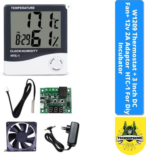 TechSupreme W 1209 Digital Temperature Controller+ HTC-1 for DIY