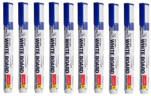 Camlin White Board Marker Pen- Blue (Pack of 10)-7270018