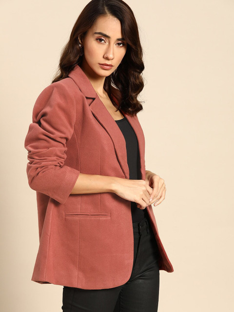 all about you Solid Single Breasted Casual Women Blazer